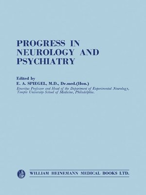 cover image of Progress in Neurology and Psychiatry